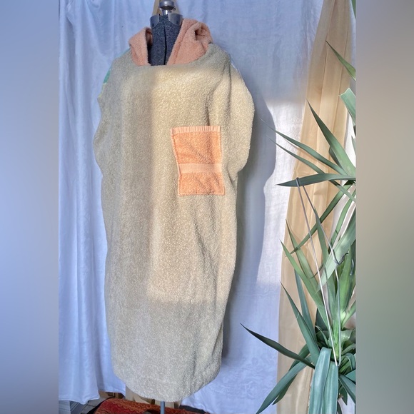 Handmade, Up-Cycled Towel Poncho - Picture 2 of 6